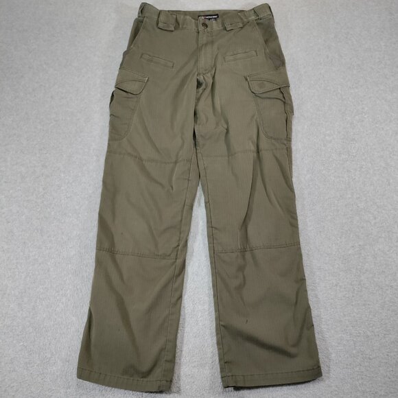 5.11 Tactical Stryke Pant Mens 28x30tag (30x29) Green Ripstop Cargo Paintball - Picture 1 of 13